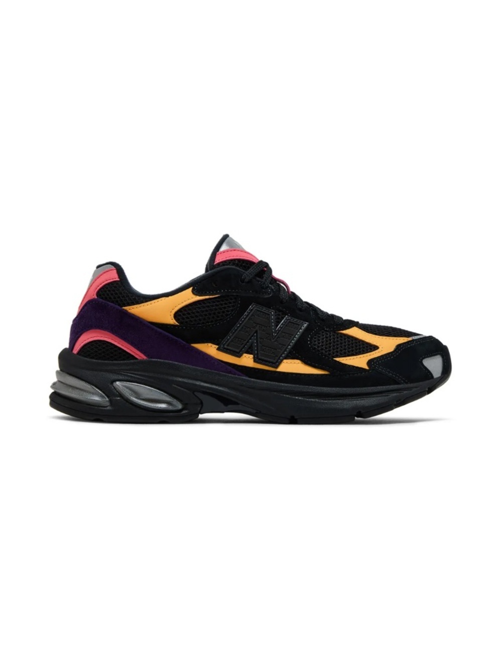KITH / New Balance Black Yellow Purple Accent Runner - Men's size 10 - Picture 4 of 9